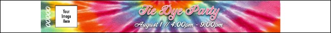 Tie Dye Premium Synthetic Wristband Product Front