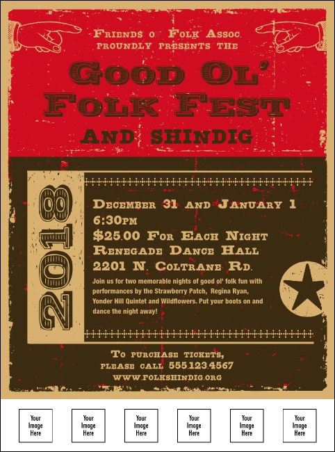 Woodcut Flyer