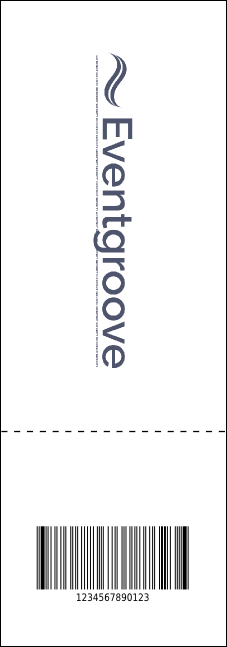 Abstract QR Lights Event Ticket Product Back