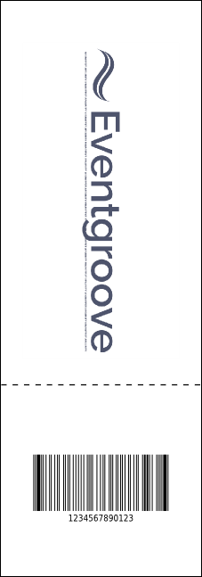 Bow Tie QR Event Ticket Product Back