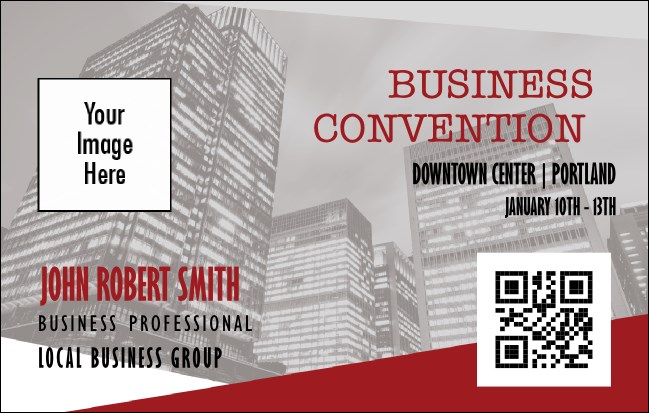 All Purpose Grey Buildings VIP Event Badge Medium