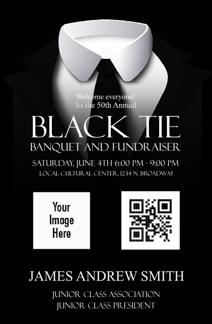 Black Tie VIP Event Badge Small