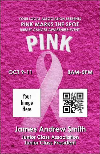 Breast Cancer Pink Ribbon VIP Event Badge Small