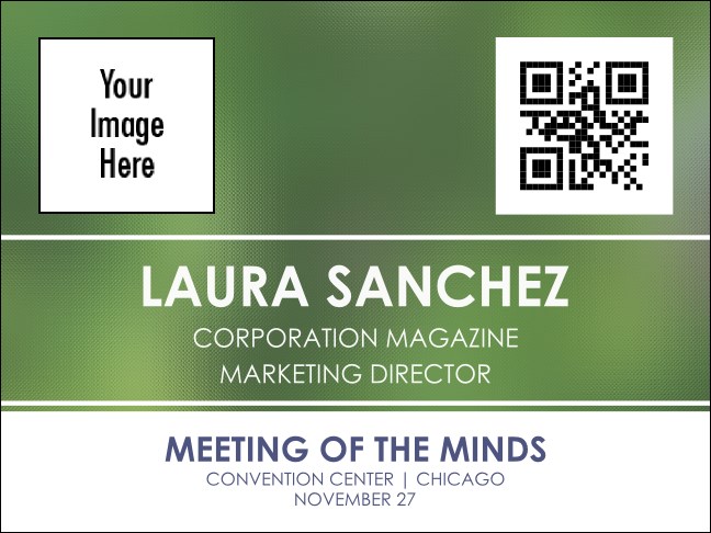 Conference Series: Abstract Green Economy Event Badge Product Front