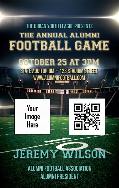 Football Lights VIP Event Badge Medium