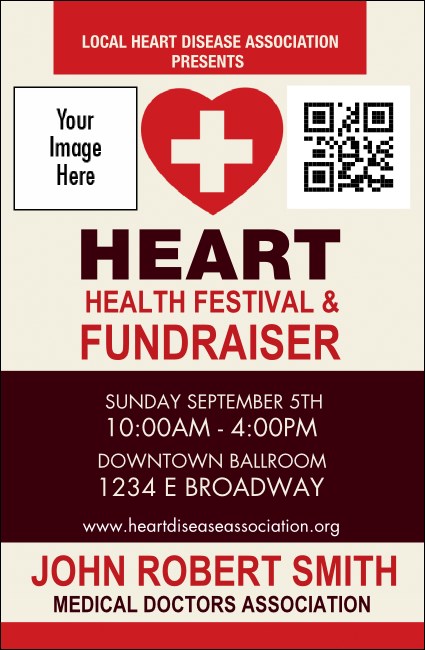 Heart Health VIP Event Badge Small Product Front