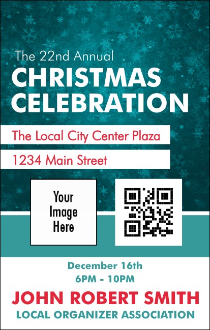 Holiday Snowflake VIP Event Badge Medium Product Front