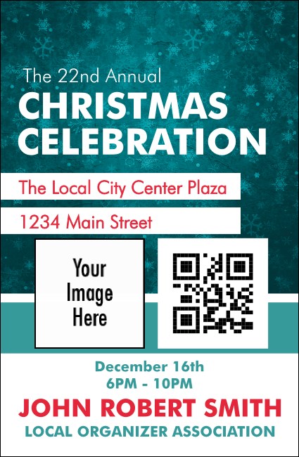 Holiday Snowflake VIP Event Badge Small