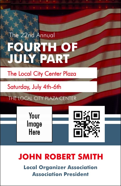 Fourth of July VIP Event Badge Small Product Front