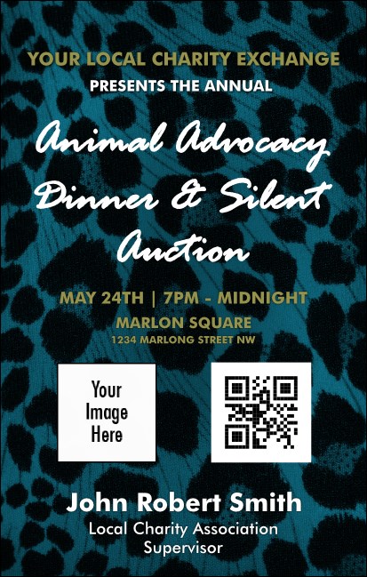 Animal Print VIP Event Badge Medium Product Front