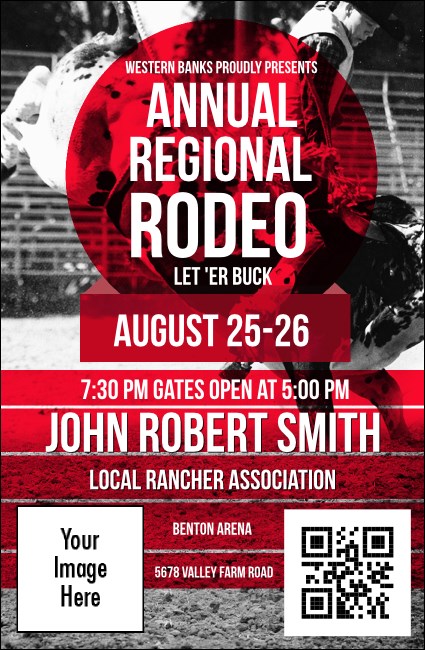 Modern Rodeo VIP Event Badge Small