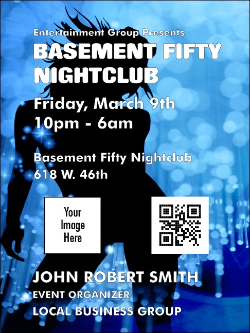 Nightclub Blue Economy Event Badge