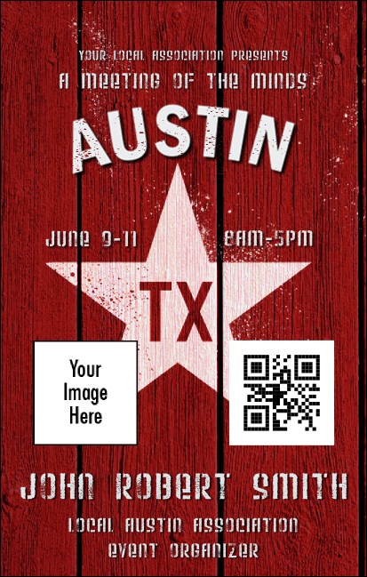 Austin Star VIP Event Badge Medium Product Front