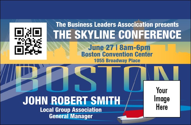 Boston VIP Event Badge Small