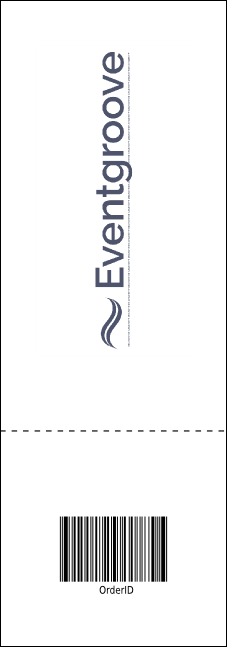 Snowboarding Event Ticket Product Back