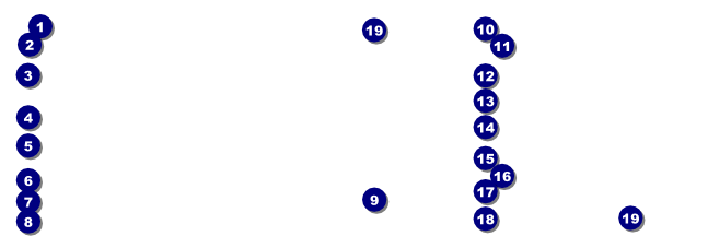 White Ribbon Photo Event Ticket Front Field Markers