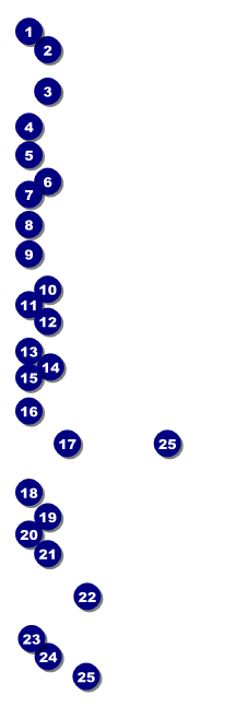White Ribbon Event Ticket Front Field Markers