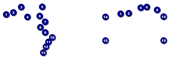 Green and Black General Admission Ticket Front Field Markers