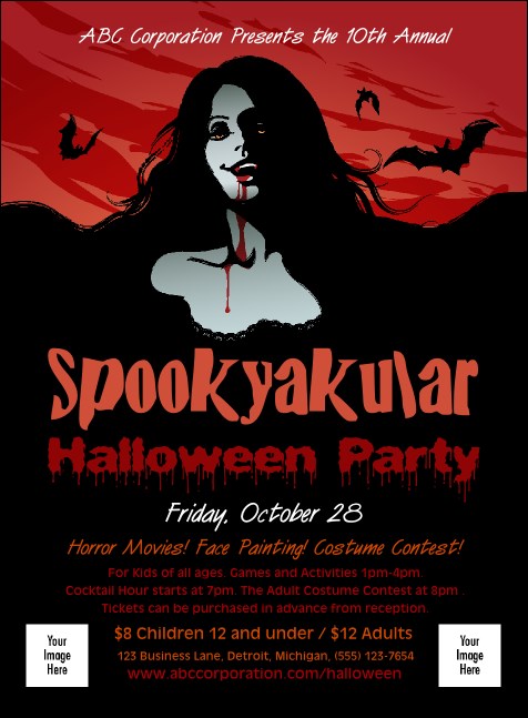 Sexy Vampire Invitation Product Front