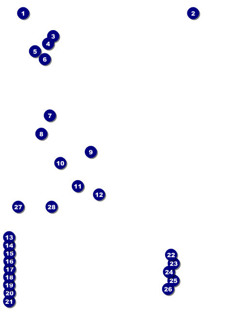 Color Circles Invitation Front Field Markers