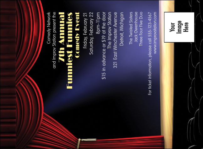 Stand Up Comedy Invitation Product Front