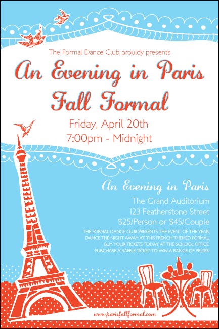 Whimsical Paris Poster Product Front