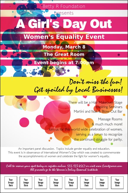 Women's Expo Abstract Logo Poster Product Front