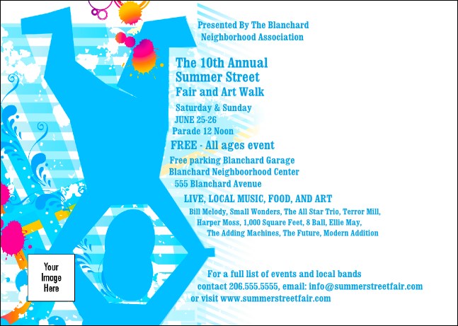 Street Fair Postcard Product Front