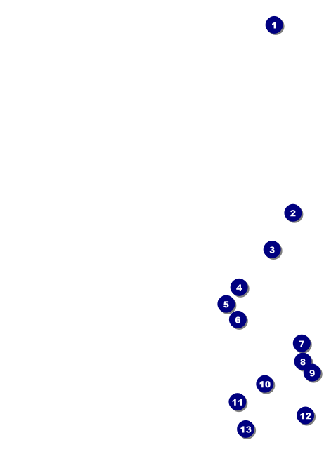 Valentine Heart Postcard Front Field Markers