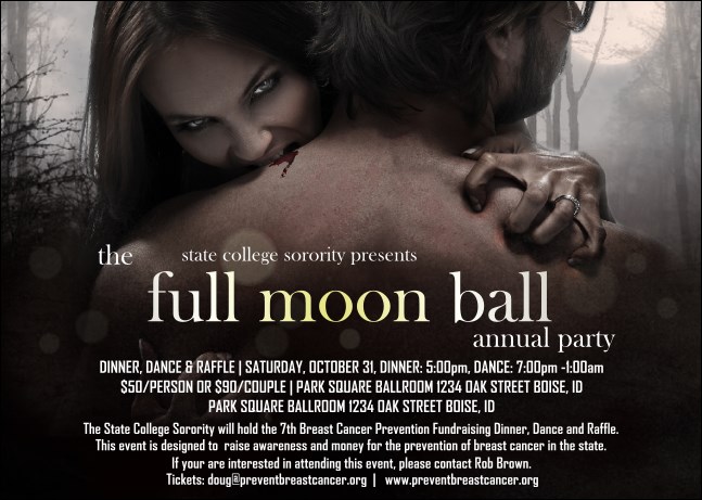 Vampire at Dusk Postcard Product Front