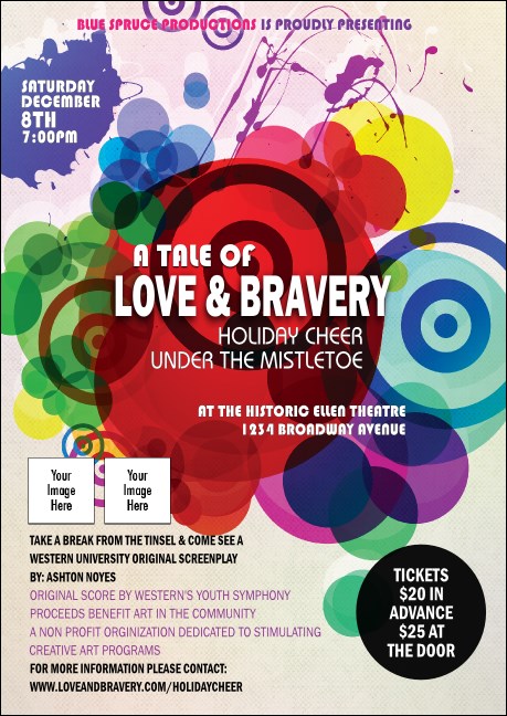 Color Circles Postcard Product Front