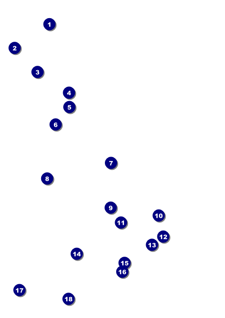 Women's Expo Abstract Postcard Front Field Markers