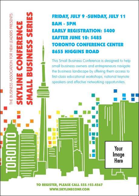 Toronto Postcard (White) Product Front