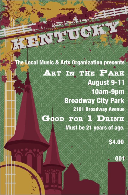 Kentucky Drink Ticket Product Front