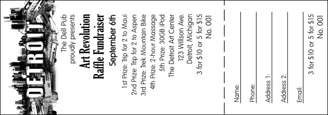 Detroit BW Raffle Ticket