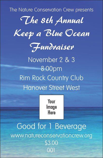 Nature Series - Blue Ocean Drink Ticket Product Front