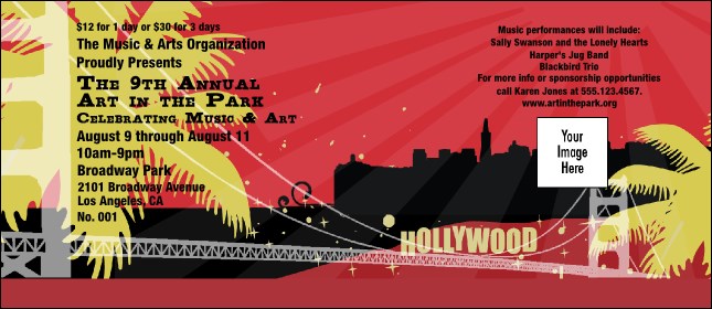 California VIP Pass (Pink and Yellow) Product Front