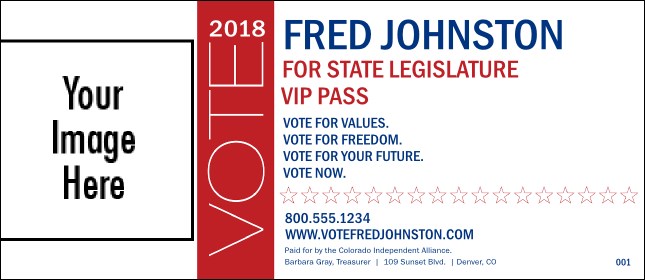 Modern Vote VIP Pass Product Front