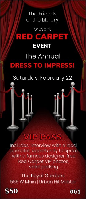 Red Carpet VIP Pass