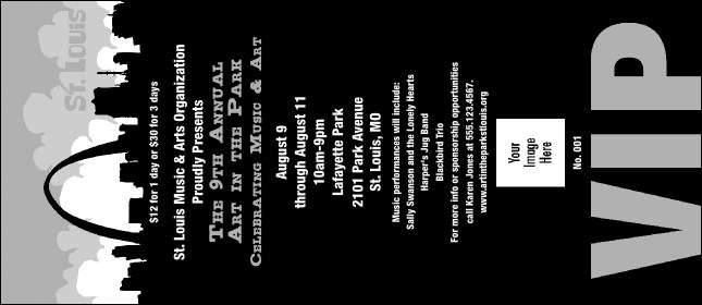 St. Louis VIP Pass (Black & white)