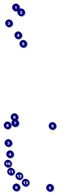 Dress Event Ticket Front Field Markers