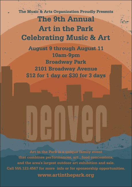 Denver Club Flyer Product Front