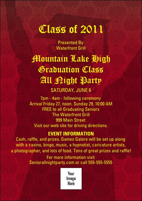 Cap and Gown Logo Club Flyer Product Front