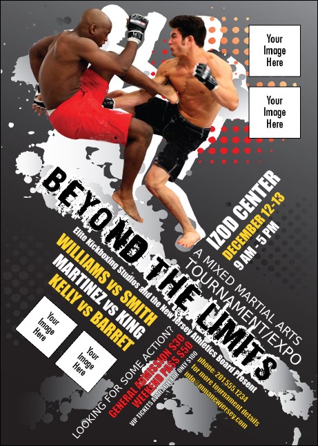 MMA Frontkick Club Flyer Product Front