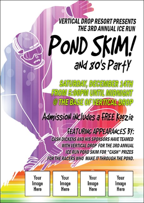 Snowboarding Club Flyer Product Front