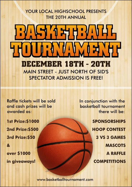 Basketball Court Club Flyer Product Front