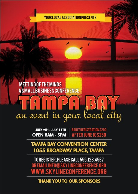 Tampa Bay Sunset Club Flyer Product Front
