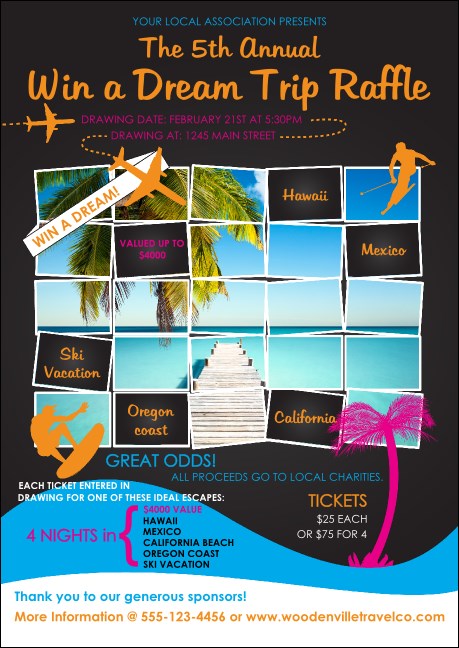 Win a Vacation Club Flyer Product Front