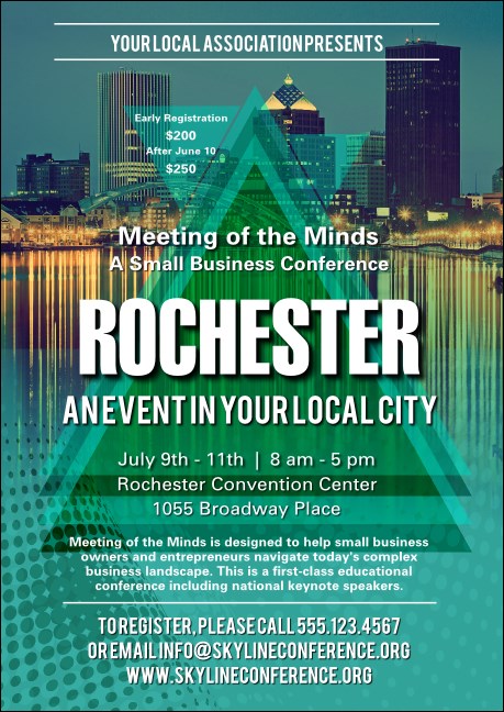 Rochester Club Flyer Product Front