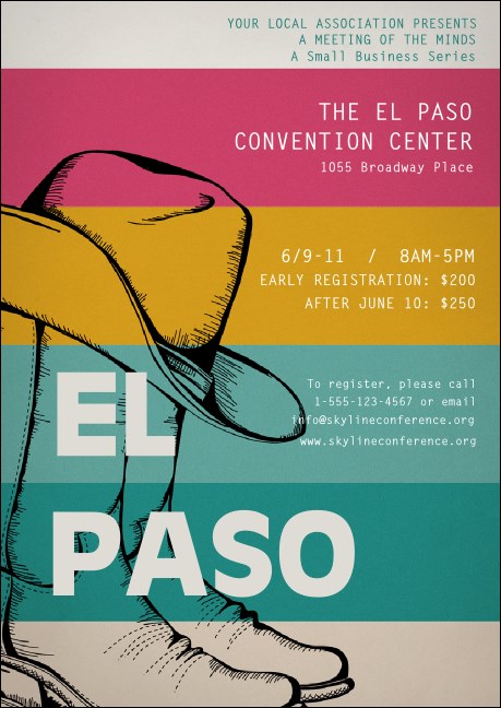 El Paso Club Flyer Product Front